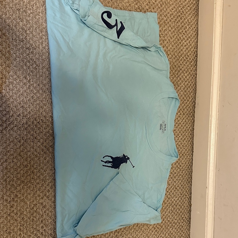 Light Blue Polo Ralph Lauren shortSleeve Shirt